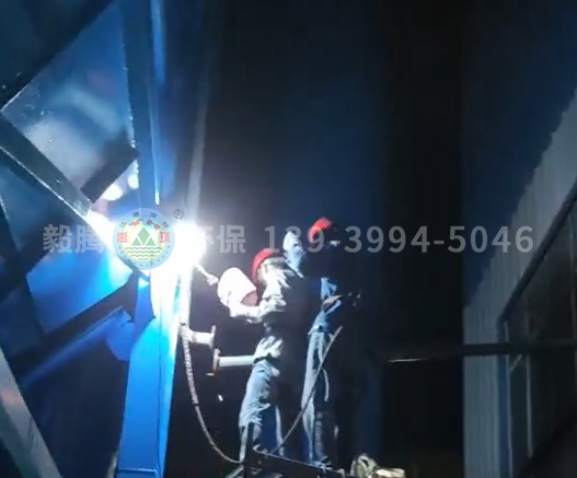 恒康鋁業(yè)中頻爐除塵器 現(xiàn)場加班加點(diǎn)安裝施工，全程監(jiān)護(hù)確保質(zhì)量保障安全